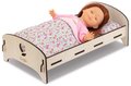 Drevená postieľka Wooden Bed Floral Corolle pre 30-36 cm bábiku