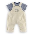 Oblečenie T-Shirt & Ecru Overalls Loire Riverside Mon Grand Poupon Corolle pre 36 cm bábiku od 24 mes