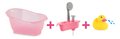 Vanička so sprchou Corolle a kačička pre 30-36 cm bábiku