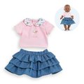 Sukňa a tričko pre bábiku Ruffle Skirt & T-shirt A Weekend in Paris Mon Grand Poupon Corolle pre 36 cm bábiku od 24 mes