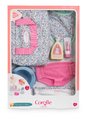 Prebaľovacia taška pre bábiku Flowered Changing Accessories Set Corolle pre 36 cm bábiku 7 doplnkov od 24 mes