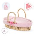 Prútený košík s prikrývkou a vankúšom pre bábiku Braided Basket Set Plush Corolle pre 36-42 cm bábiku