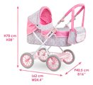 Hlboký kočík pre bábiku Flowered Carriage Corolle s taškou na prebaľovanie pre 30-52 cm bábiku