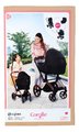 Kočík trojkombinácia pre bábiku Cybex Black 3in1 Priam Corolle skladací s multifunkčnými prednými kolesami pre 36-52 cm bábiku