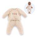 Tepláková súprava pre bábiku Beige Tracksuit Mon Grand Poupon Corolle pre 36 cm bábiku od 24 mes