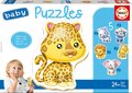 Baby puzzle Zvieratká z džungle Educa 5-obrázkové od 24 mes