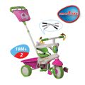 Trojkolka Safari Elephant Touch Steering smarTrike so slnečníkom, ružovo-zelená od 10 mes