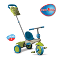Trojkolka Vanilla Touch Steering smarTrike zeleno-modrá od 10 mes