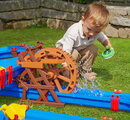 Vodná dráha s vodným kolesom WaterWheel AquaPlay viacposchodová so šmykľavkou a 2 loďky s 2 figúrkami