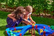Vodná dráha Mega Water Wheel AquaPlay viacposchodová s vodným mlynom a šmykľavkou s loďkami figúrkami a doplnkami