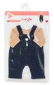 Tričko a overal pre bábiku T-shirt & Navy Blue Overall Mon Grand Poupon Corolle pre 42 cm bábiku od 24 mes