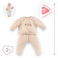 Tepláková súprava pre bábiku Beige Tracksuit Mon Grand Poupon Corolle pre 42 cm bábiku od 24 mes