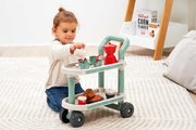 Servírovací vozík Breakfast 100% Chef Écoiffier s čajovou súpravou croissant a koláčik 22 dielov od 18 mes