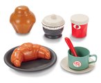 Servírovací vozík Breakfast 100% Chef Écoiffier s čajovou súpravou croissant a koláčik 22 dielov od 18 mes
