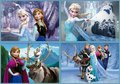 Puzzle Disney Frozen Educa 150-100-80-50 dielov od 5 rokov