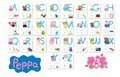 Náučná hra Učíme sa ABC Peppa Pig Educa s obrázkami a písmenami 78 dielov od 4-5 rokov