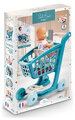 Nákupný vozík s 30 cm bábikou Trolley Doll Vert Azur Écoiffier 8 doplnkov so smartfónom od 18 mes