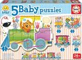 Puzzle pre najmenších Baby Educa Zvieratká vo vlaku od 24 mes