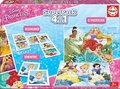 Puzzle Disney Princezné SuperPack 4v1 Educa 2 x puzzle, 1 x domino a pexeso, progresívne