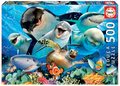 Puzzle Underwater selfies Educa 500 dielov a Fix lepidlo od 11 rokov
