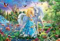 Puzzle The Princess and the Unicorn Educa 1000 dielov a Fix lepidlo od 11 rokov