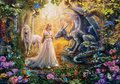 Puzzle Dragon, Princess and Unicorn Educa 1500 dielov a Fix lepidlo od 11 rokov