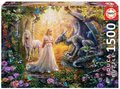 Puzzle Dragon, Princess and Unicorn Educa 1500 dielov a Fix lepidlo od 11 rokov