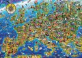 Puzzle Crazy European Map Educa 500 dielov a Fix lepidlo od 11 rokov