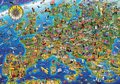 Puzzle Crazy European Map Educa 500 dielov a Fix lepidlo od 11 rokov