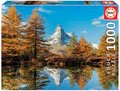 Puzzle Matterhorn Mountain in Autumn Educa 1000 dielov a Fix lepidlo od 11 rokov