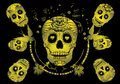 Neon puzzle Sugar Skulls Educa 1000 dielov a Fix lepidlo od 11 rokov
