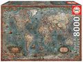 Puzzle Historical World Map Educa 8000 dielov od 11 rokov