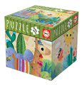 Set puzzle Mini Box Puzzle Educa 5 druhov zvieratiek, 48-dielové od 4 rokov