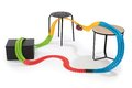 Flexibilná autodráha FleXtreme Discovery Set Smoby 184 dielov dráhy a 440 cm dlhá s elektronickým svietiacim autom od 4 rokov