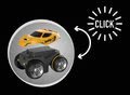 Náhradné pretekárske autíčko k flexibilnej autodráhe FleXtreme Discovery Set Smoby s vymeniteľnou karosériou od 4 rokov