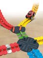 Náhradný diel výhybka k flexibilnej autodráhe FleXtreme Discovery Multi-Circuits Set Smoby 6 dielov k vytvoreniu križovatiek od 4 rokov