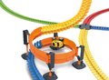 Flexibilná autodráha s oblúkom Flextreme Superloop Circuit Smoby vertikálno-horizontálne s autom 145 dielov od 4 rokov