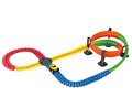 Flexibilná autodráha s oblúkom Flextreme Superloop Circuit Smoby vertikálno-horizontálne s autom 145 dielov od 4 rokov