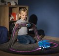 Flexibilná autodráha Flextreme Neon Set Smoby svietiaca v tme v rôznych farbách 2,6 m dlhá 112 dielov s elektronickým autom od 4 rokov