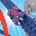 Flexibilná autodráha Spidey Marvel Flextrem Set Smoby s elektronickým autíčkom 184 dielov dráhy 4,40 m dĺžka s pavučinou od 4 rokov