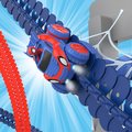 Flexibilná autodráha Spidey Marvel Flextreme Set Smoby s elektronickým autíčkom 184 dielov dráhy 4,40 m dĺžka s pavučinou od 4 rokov