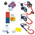 Flexibilná autodráha Spidey Marvel Flextreme Set Smoby s elektronickým autíčkom 184 dielov dráhy 4,40 m dĺžka s pavučinou od 4 rokov