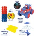 Flexibilné autodráhy Spidey Marvel Flextreme Set Asst Smoby sada 2 druhov s elektronickými autíčkami 184 dielov dráhy 4,40 m dĺžka s pavučinou od 4 ro