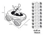 Flexibilná autodráha Flextreme Stitch Set Smoby s elektronickým autíčkom 184 dielov dráhy 4,4 m dĺžka od 4 rokov
