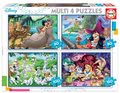 Puzzle Multi 4 Disney Educa 50-80-100-150 dielov od 5 rokov