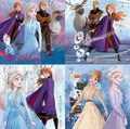 Detské puzzle v kufríku Frozen 2 Case Educa 12-16-20-25 dielov od 4 rokov