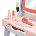 Kozmetický stolík so stoličkou Mademoiselle My First Beauty Table Écoiffier so sušičom na vlasy 11 doplnkov od 12 mes