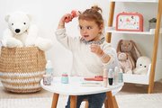 Kozmetický kufrík Mademoiselle Vintage Beauty Case Écoiffier so sušičom na vlasy 14 doplnkov od 18 mes