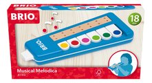 Drevený hudobný nástroj s klávesami Musical Melodica BRIO dychový od 18 mes BRIO1830