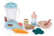 Raňajková sada s mixérom v kufríku Nursery Écoiffier s fľaškou na kŕmenie a potravinami 8 doplnkov od 18 mes